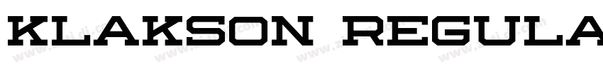 Klakson Regular ttno字体转换